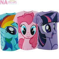 My Little Pony เสื้อยืดคอกลม เสื้อคอกลม ผ้าคอตตอนสแปนเด็กซ์ ลายโพนี่ จาก NADreams เนื้อผ้าเกรดดี นุ่มมาก