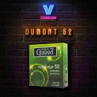 ถุงยางอนามัย ดูเร็กซ์ DUMONT รุุ่น COMFY ขนาด 52 มม 1 กล่อง บรรจุ 3 ชิ้น