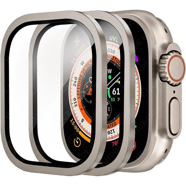 metal-bumper-tempered-glass-for-apple-watch-ultra-49mm-accessories-screen-protector-anti-scratch-hd-full-film-iwatch-ultra-49-mm