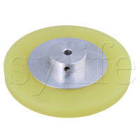 300*6mm Aluminum Silicone Encoder Wheel for Measuring Yellow Silver