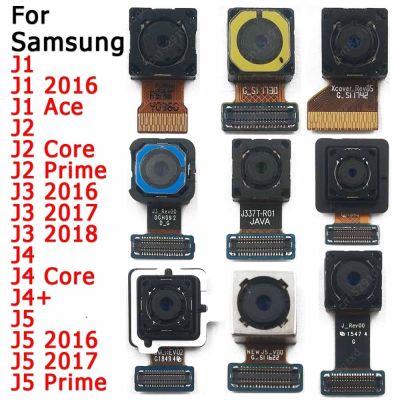 สำหรับ Galaxy J1 2016 J2 Core J3 2017 J4 + บวก J5นายก2018โมดูลกล้องหลังด้านหลังเดิมอะไหล่สำรอง