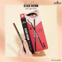 OD359 ODBO โอดีบีโอ แบล็ค - บราวน์ ดูโอ้ เจล ไลเนอร์ อายไลเนอร์แบบออโต้ ที่มีทั้งสีดำและสีน้ำตาลในแท่งเดียว เนื้อเจลนุ่มลื่น