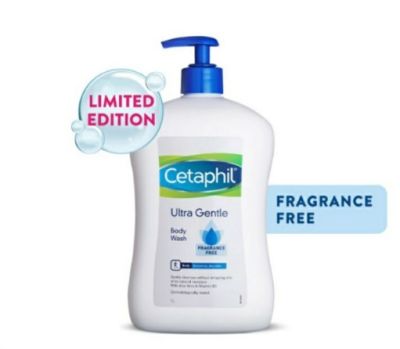 Cetaphil Ultra Gentle Body Wash 1000 ml เซตาฟิล อัลตร้า เจนเทิล บอดี้วอช ผลิตภัณฑ์ทำความสะอาดผิวกาย 1000ML