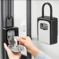 【CW】 Door Padlock Storage Organizer Wall Mounted 4 Digit Combination Password Code Lock Safe caja fuerte