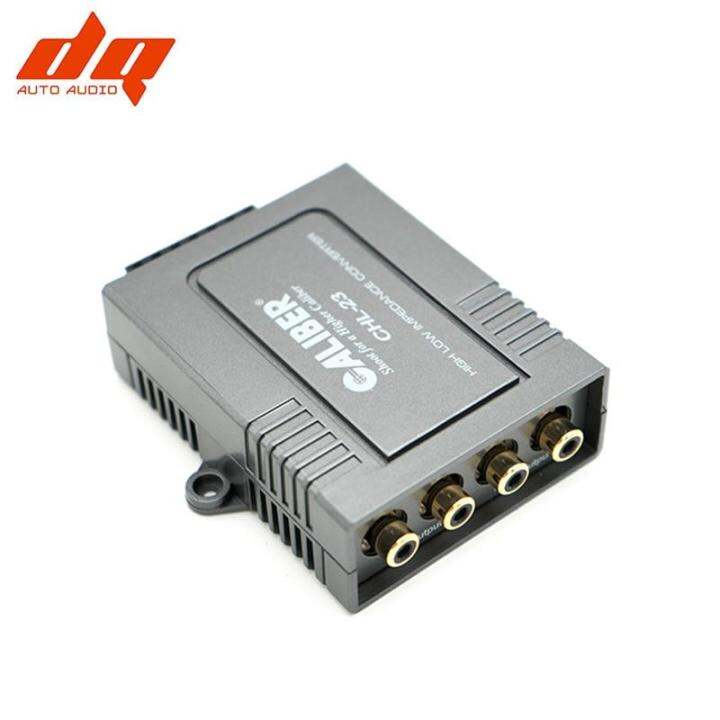 1 Pcs 4 Channel Speaker High To Low Level Converter RCA Output For Car