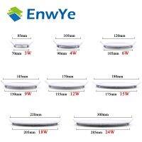 [Qingxin fabrics] EnwYe โคมไฟแสงดาวน์ไลท์แบบบางพิเศษ LED 3W 4W 6W 9W 12W 15W 18W 24W เพดานแอลอีดีไฟดาวน์ไลท์ไฟแผงวงกลมบางเฉียบ