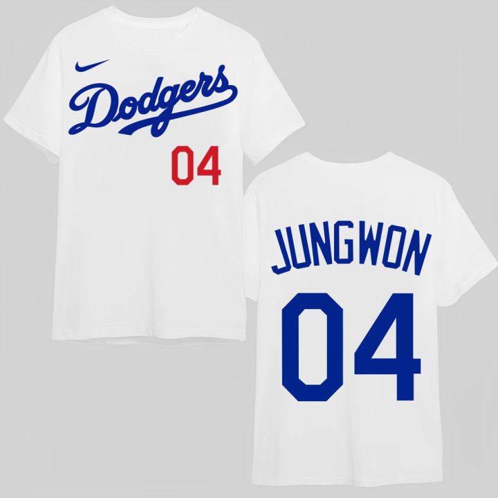เสื้อยืดคุณภาพดี ใหม่】【hot tshirts】Enhypen Dodgers Jersey