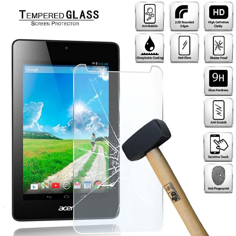 9H Tempered Glass Screen Protector Guard For 7"Acer Iconia one 7 B1-780 Tablet 