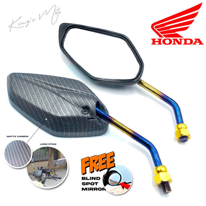 HONDA BEAT FI carbon side mirror genuine parts 2tone side mirror LONG