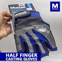 ถุงมือตกปลา Mustad Half Finger Casting Gloves