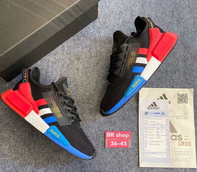 【SALE】✨รองท้าAdidass NMD V2 Running (Full Box) - Black Red Blue รองเท้ากีฬา รองเท้าออกกำลังกาย สินค้าตรงปก100%