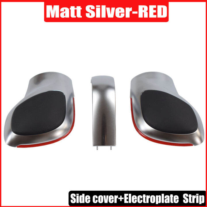 ฝาครอบการปรับเปลี่ยน-chrome-matt-เกียร์-shift-knob-สีแดงสีฟ้าสำหรับ-vw-golf-6-7-r-gti-passat-b7-b8-cc-r20-jetta-mk6-gli