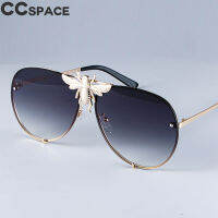 47850 Luxury Metal Big Bee Pilot Sunglasses Gradient Lenses UV400 Retro Men Women Shades