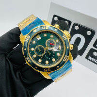 Invicto TOP QUARTZ Mens GOLD Watch 48mm wirstwatch Invincible Water PROOF Chronograph Watch Men for dropshipping