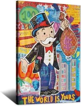 Alec Monopoly Art Sale Price  Alec Monopoly Painting Sale - Hand Painted  Painting - Aliexpress