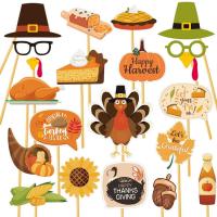 Thanksgiving Photo Props Thanksgiving Photo Supplies Funny Turkeys and Pumpkins for Outdoor Party Photo Thanksgiving Decoration richly