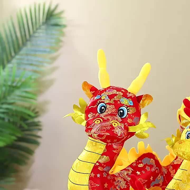 GGMM 2024 New Artificial Dragon Doll Plush Toys Large Zodiac Dragon ...