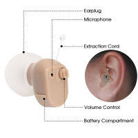 K-188 Compact Listening Aid Sound Amplifier Listening Aid Headset English Overseas