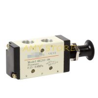 LJLJ-1pc 5 Port 2 Position 1/4quot; 3/8quot; 1/2quot; Bsp Hand Operated Air Valve Manual Pneumatic Controller 4r210-08 4r310-10 4r410-15