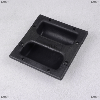 LATER 2pcs Black PP Plastic recessed Handle สำหรับลำโพงแอมป์กีต้าร์146*139มม