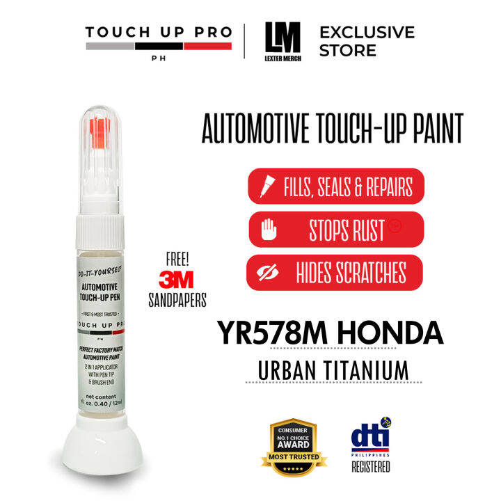 YR578M Urban Titanium Honda Touch up Pro Permanent Touch Up paint