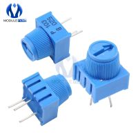 ▦ 5PCS 3386P-103 3386 3386P Potentiometer Resistor Single Turn Breadboard Trim Potentiometer With Knob For Arduino Trimpot