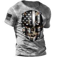 Skeleton T Shirt Men 3d Skulls Graphic Printed Mens T Shirt Rock Short Sleeve Oversized Tops Shirt Men Vintage Clothes Camiseta