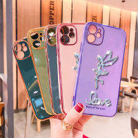 【จัดส่งฟรี】Ins Tiktok เอลฟ์ เคสโทรศัพท์ การชุบ iPhone 6 6S PLus 7 8 X XR Xs Max 11 11Pro 12 12Pro max 13 13Pro max 14 plus Pro max SE2 5G 20 20 21 glisten Diamond butterfly drop-proof TPU case