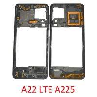 กรอบกลางใหม่ A225 A225M A225F Galaxy A22 LTE ดั้งเดิมกรอบโทรศัพท์แชสซีตรงกลางพร้อมปุ่มปรับระดับเสียง A22ชิ้นส่วน