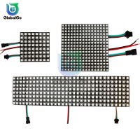 WS2812B RGB LED ดิจิตอลที่มีความยืดหยุ่นเป็นรายบุคคลแอดเดรสแผงแถบแสง8x8 16x16 8x32โมดูลเมทริกซ์หน้าจอ DC5V