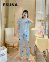 ??ชุดนอน ชุดนอนผู้หญิง (Long)Sleepwear ชุดนอนลายการ์ตูน ผ้าCotton นิ่ม!!! ชุดนอนผู้หญิง ชุดนอนเซตน่ารักมาก++