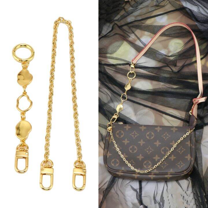 suitable-for-lv-old-flower-mahjong-bag-chain-accessories-pearl-extension-chain-bag-with-underarm-hand-carry-decorative-chain-shoulder-strap