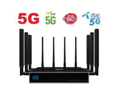 5G CPE Wireless Mesh+ Router 2.5Gbps,WiFi 6 Indoor &amp; Outdoor, 8 External Antenna High-Performance (IOT)