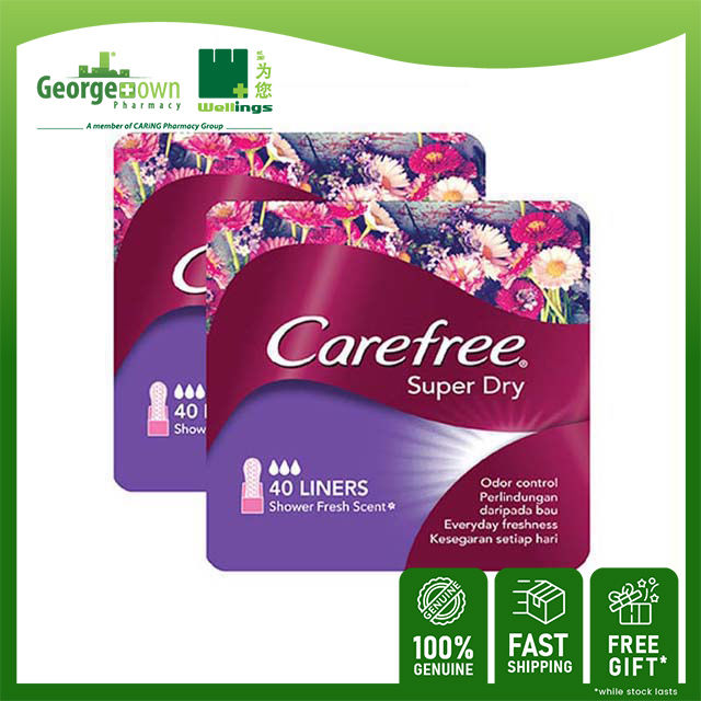 Carefree® Super Dry Long Panty Liners