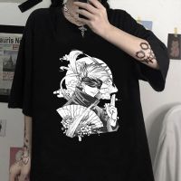 Japanese Anime Print Tshirt Jujutsu Kaisen Men Sportswear Gojo Satoru Shirt