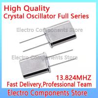 5PCS Quartz Resonator HC-49U 13.824M 2P Crystal Oscillator Electronic Kit DIP Through Hole Type Crystal 13.824MHZ 2Pin DIP-2P