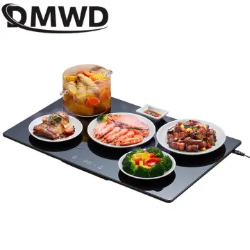 220v Hot Plate Food Warmer Heating Plate Food Insulation Board Household  Heating Warm Dish Board vegetable warmer plate