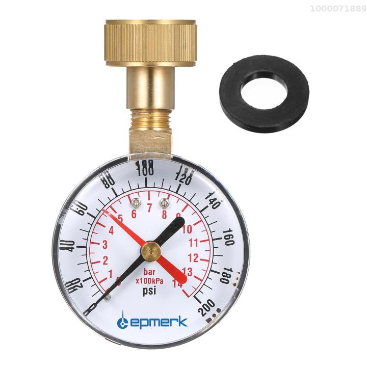 lepmerk-2-1-2-การทดสอบวัดความดันน้ำเกจวัดความดัน3-4-เกลียวตัวเมีย0-200-psi-พร้อมพอยเตอร์สีแดง
