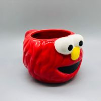 New large-capacity cute cartoon sesame lovers fun ceramic coffee mug Aimo water cup milk cup breakfast cup for girlfriend