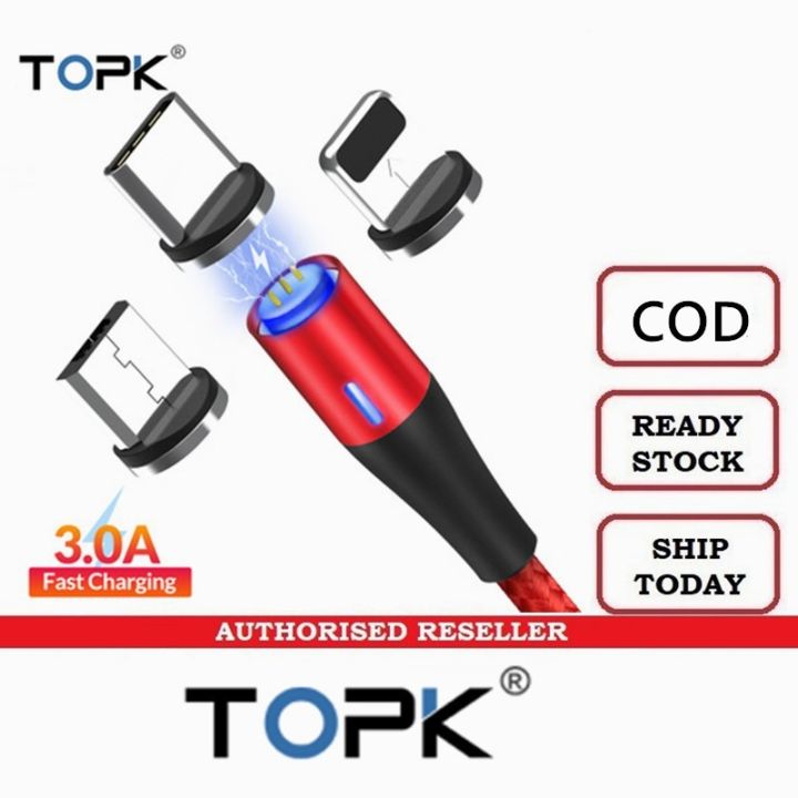 topk-สายชาร์จเร็ว-3-in-1-สําหรับโทรศัพท์-android-type-c