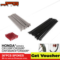 JFG RACING ซี่ล้อจักรยานยนต์45 #เหล็ก198 228มม. หัวจุกนมสำหรับ HONDA CR125R CR250R CR500R CRF250R CRF250X CRF450R CRF450X อะไหล่และอุปกรณ์เสริม