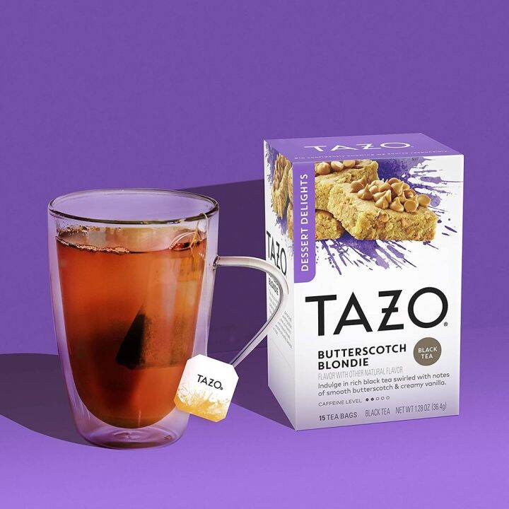 premium-for-u-tazo-tea-ชาดำรสขนมหวาน-butterscotch-blondie-dessert-delights-sugar-and-calorie-free-black-tea-1กล่องมี15ซอง