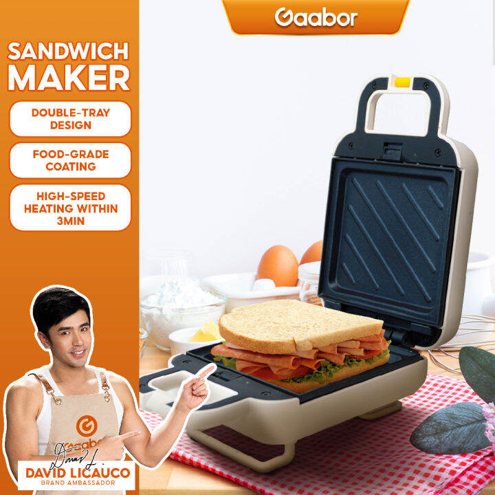 Gaabor Portable Sandwich Maker Multifunctional Breakfast Machine and