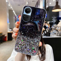 เคสโทรศัพท์อัจฉริยะสำหรับ OPPO Reno10 10 Pro 10 Pro + 5G Reno8 T 4G 5G Reno8 Z 5G Reno8 5G Reno8 Pro 5G Reno7 Z 5G Reno7 5G Reno7 Pro 5G 6Z Reno6 6 Pro 5G Reno5 Pro 5G เคสใส่โทรศัพท์ TPU นิ่มยืดหยุ่นได้สำหรับพื้นที่กากเพชรส่องแสงเป็นประกายวิบวับดาว