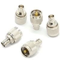 5 Pcs BNC Female Jack to UHF Male PL-259 Plug Straight RF Coax Adapter Connector