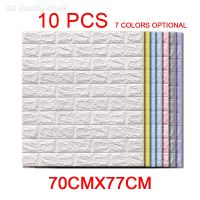 № Imitation Brick 3D Wall Sticker Wallpaper For Living Room Kitchen TV Backdrop 10 Pcs DIY Waterproof Self Adhesive 70x77 cm