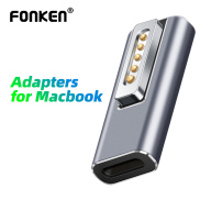 FONKEN Bộ Chuyển Đổi USB PD Từ Tính Type C Cho Apple Magsafe1 Magsafe 2