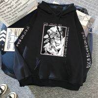 JOJO อะนิเมะ Hoodies ผจญภัยแบบแปลกประหลาดเสื้อแบบสวมหัวลายกราฟิก,เสื้อมีหมวกสเวตเชิร์ตลำลองฮิปฮอปเก๋ไก๋ทรงโอเวอร์ไซส์1ชิ้น