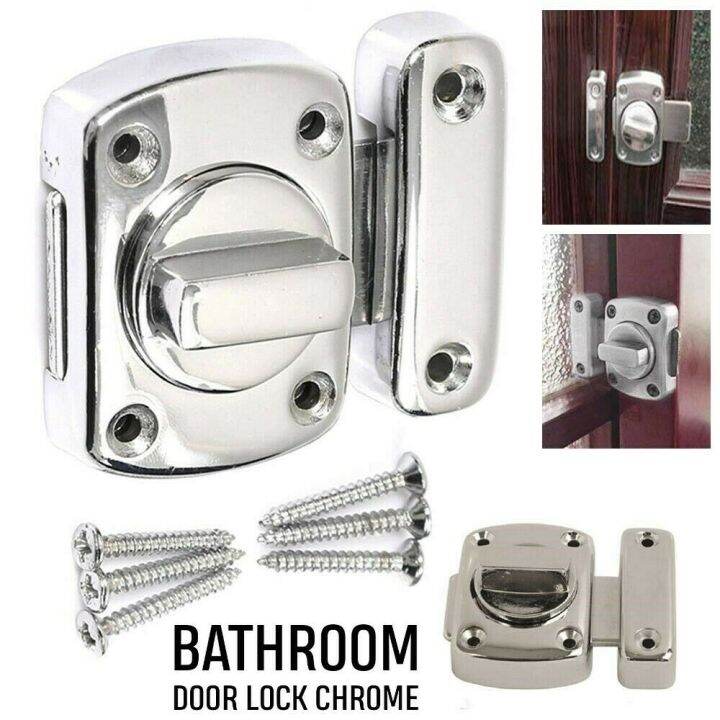 FPXR8 for Sliding Door Zinc alloy Toilet Bathroom Door Twist Bolt Locks