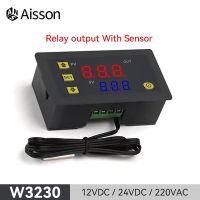 W3230 Digital Mini Temperature Controller Thermostat Relay output 12V 24V 220V Regulator Heating Cooling Control With Sensor